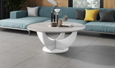 CAPRI 100 round coffee table (high gloss/different colours)